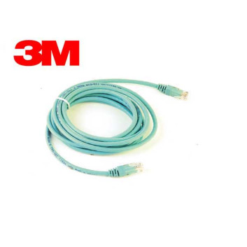 Patch cord RJ45 to RJ45 Cat 6 UTP , manta LSOH 3m turquoise