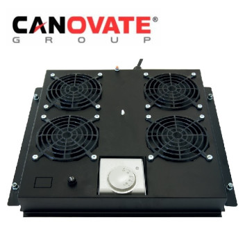 Tava cu 2 ventilatoare si termostat pentru rackurile floor-standing,