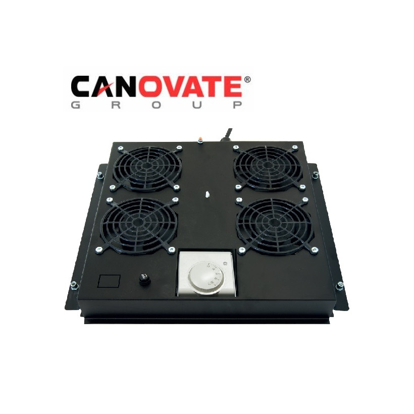 Tava cu 2 ventilatoare si termostat pentru rackurile floor-standing,