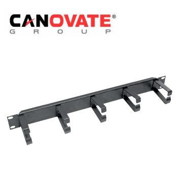 Organizator cabluri cu inele metalice 19"/1U