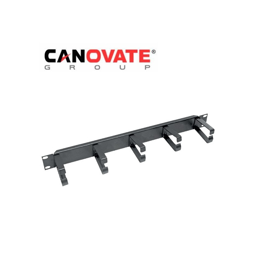 Organizator cabluri cu inele metalice 19"/1U