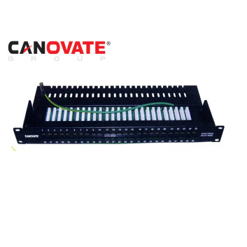 Patch panel voce cat.3, 50p, 19"/1U, RAL9005