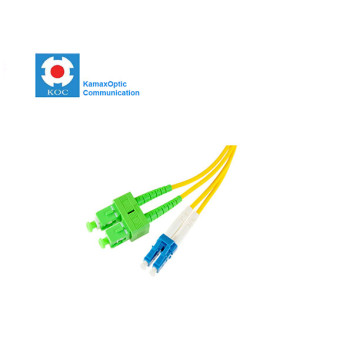 Patch cord SC/APC-LC/PC SM9/125 duplex 2.0mm standard color LSZH jacket cable, (L)m