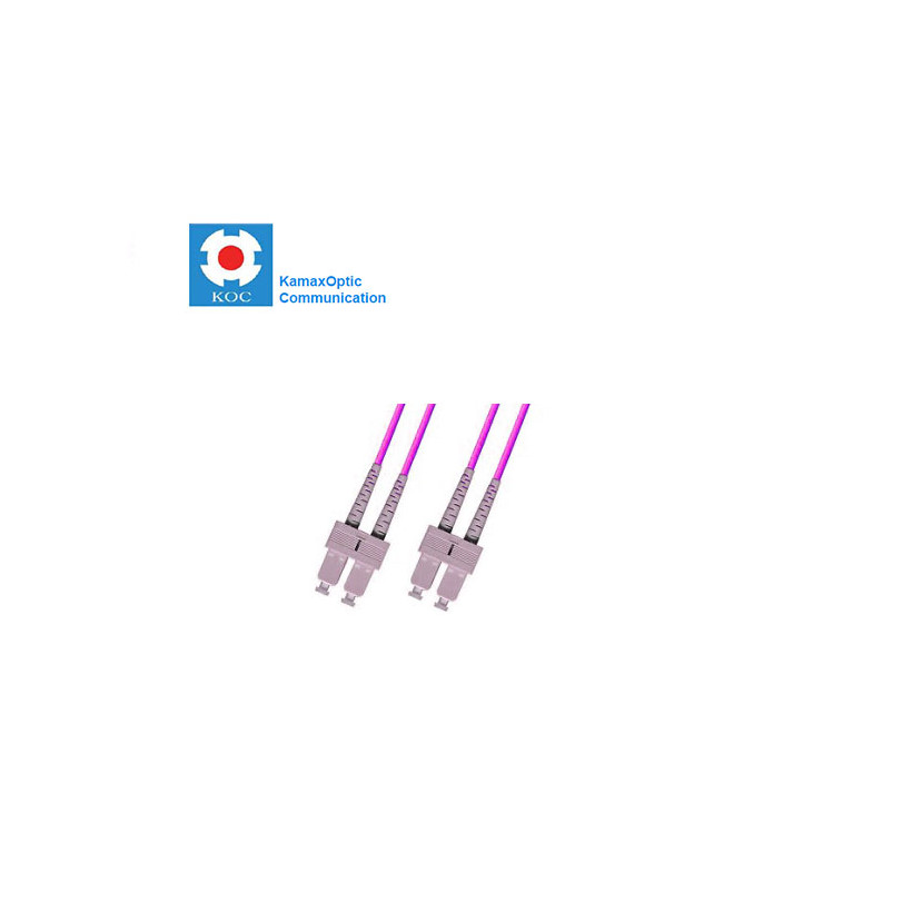 Patch cord SC/PC-SC/PC MM50/125 OM4 duplex 2.0mm standard color LSZH jacket cable, (L)m