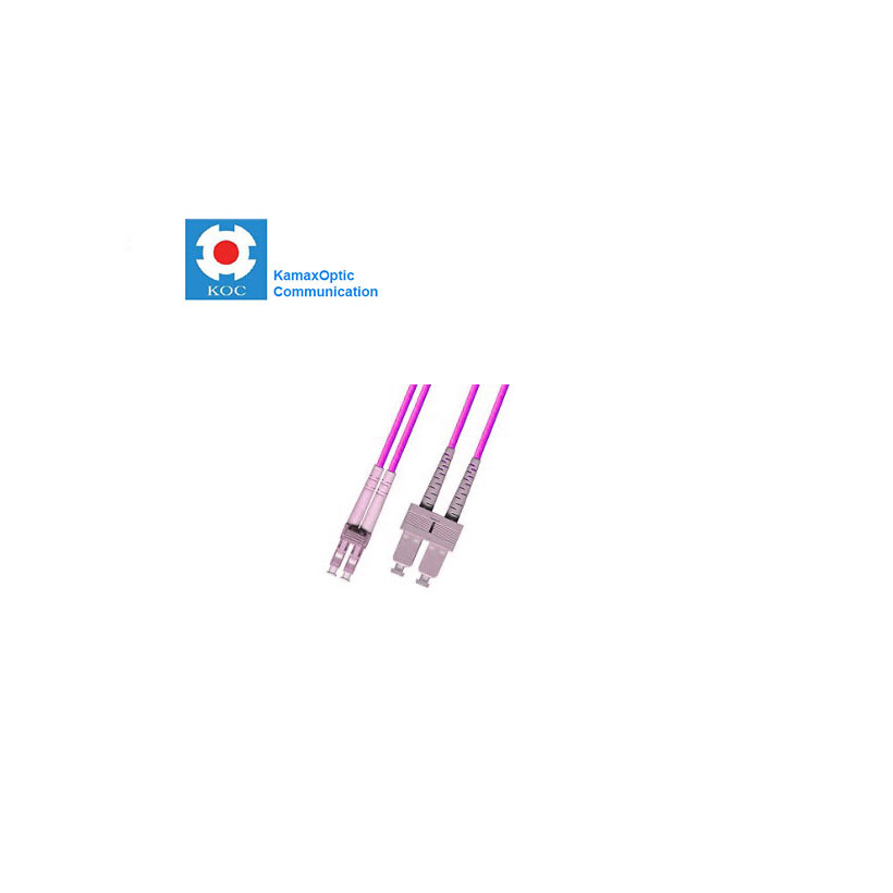 Patch cord SC/PC-LC/PC MM50/125 OM4 duplex 2.0mm standard color LSZH jacket cable, (L)m