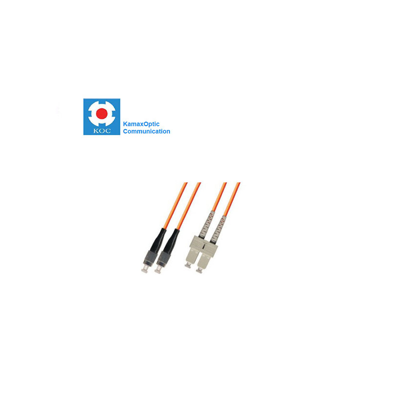 Patch cord SC/PC-FC/PC MM62.5/125 duplex 2.0mm standard color LSZH jacket cable, (L)m