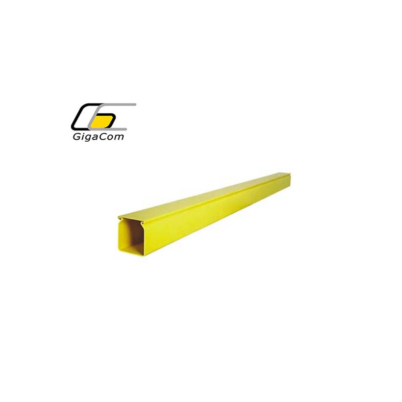 Canal solid inclusiv capac 100mm/100mm, 1.8m, galben