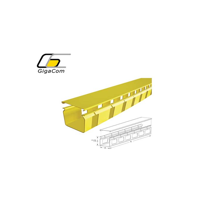 Canal cu fante | Duct with cut out on 100mm pitch 50mm x 1800mm