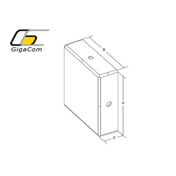 Cap terminal 50mm galben | End Cap 50mm Yellow