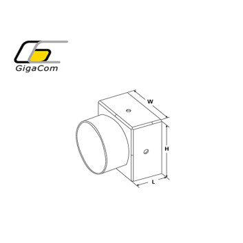 End Cap 50mm Single Tube Outlet 32mm tube