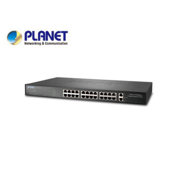 24-Port 10/100Base-TX + 2-Port 10/100/1000Base-T Gigabit Switch