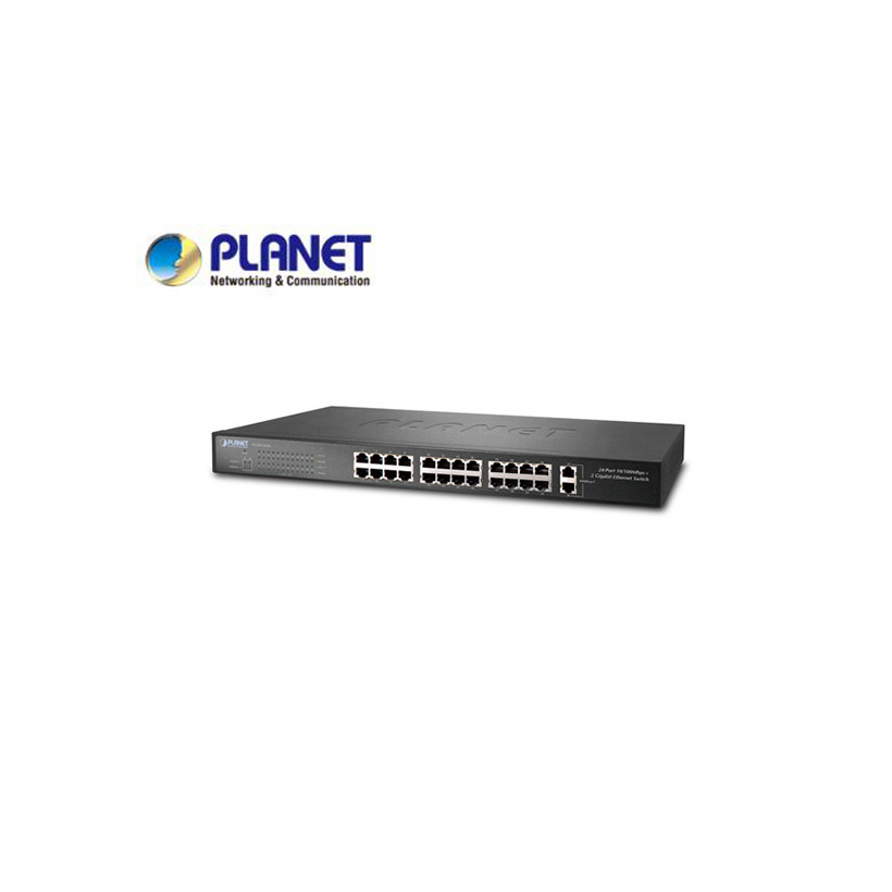 24-Port 10/100Base-TX + 2-Port 10/100/1000Base-T Gigabit Switch