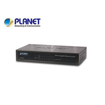 5-Port 10/100/1000Mbps Gigabit Ethernet Switch (External Power) - Metal Case