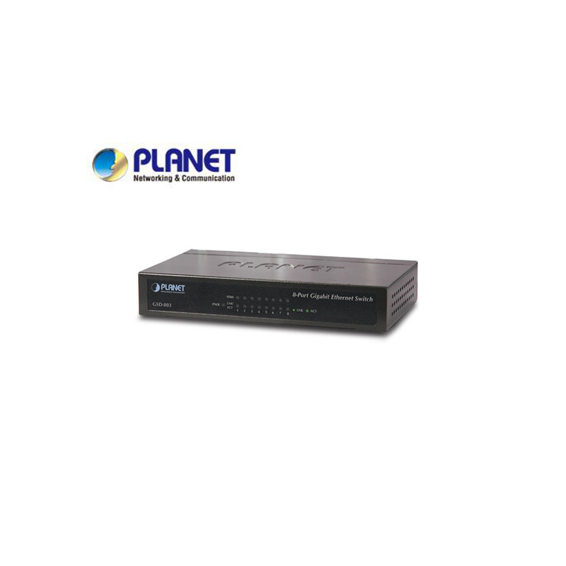 5-Port 10/100/1000Mbps Gigabit Ethernet Switch (External Power) - Metal Case