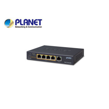 1-Port 60W Ultra PoE to 4-Port 802.3af/at Gigabit PoE Extender