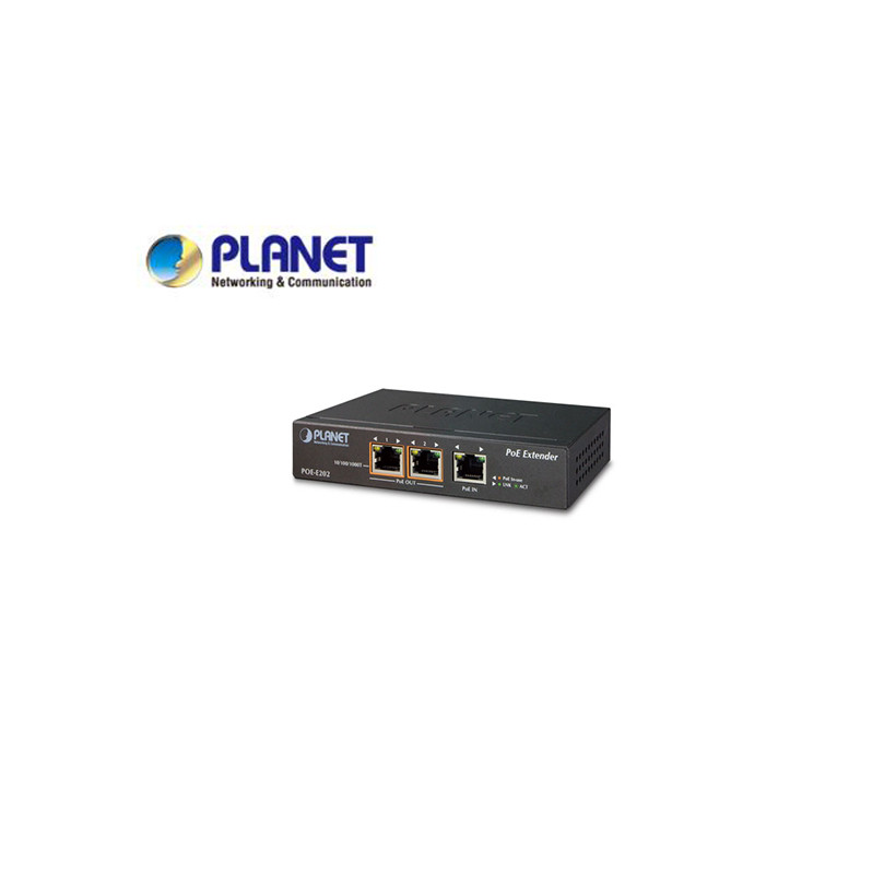 1-Port 802.3at PoE+ to 2-Port 802.3af/at Gigabit PoE Extender