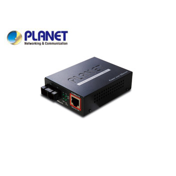 IEEE802.3af PoE 10/100Base-TX to 100Base-FX (SC) Media Converter