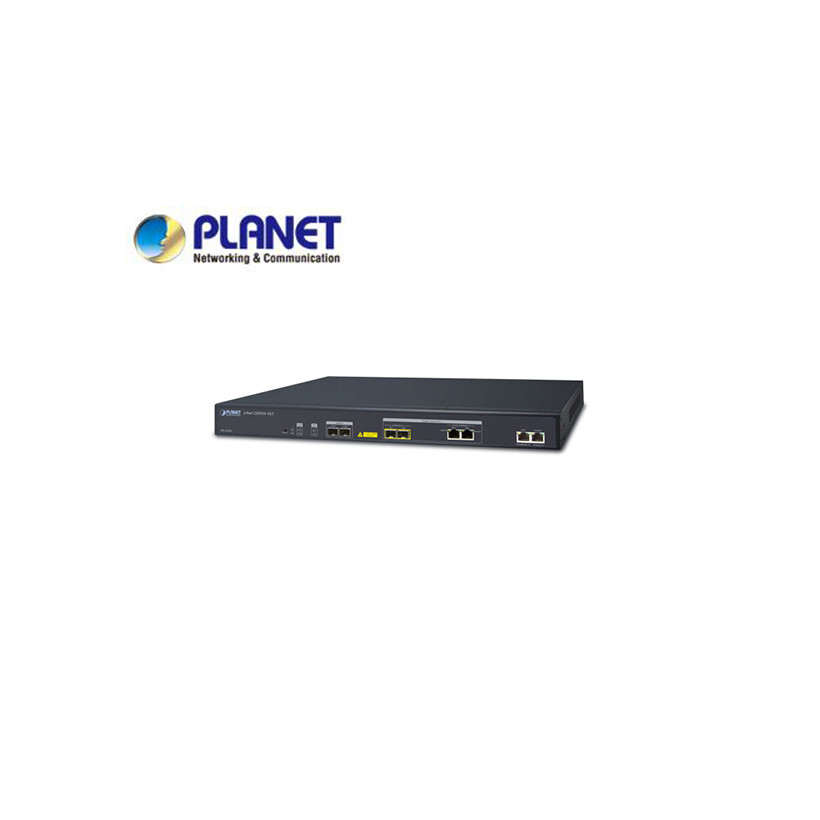 2-Port GEPON OLT with 2-port 10/100/1000T RJ45 + 2-Port 1000X SFP Uplink