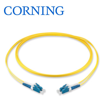 Patch cord SM OS2 LC Duplex to LC Duplex, 2F, Zipcord Tight-Buffered Cable, LSZH, 2.0 mm legs SMF-28® Ultra single-mode (OS2), LSZH™/FRNC, 2m