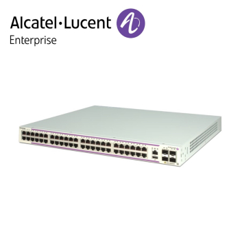 Alcatel-Lucent OmniSwitch 6350 48 porturi PoE 10/100/1000 BaseT ports si 4 porturi Gigabit SFP