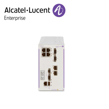 Alcatel-Lucent OmniSwitch 6465 industrial GigE fan-less 4x10/100/1000 Base-T RJ-45 PoE+ (2x60W PoE), 2x100/1000 Base-X SFP