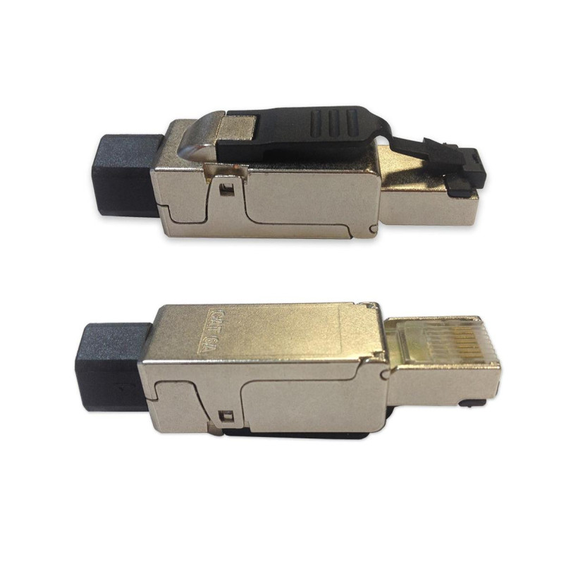 Mufa RJ45, Cat. 6A FTP, pentru cablu solid 23-26AWG