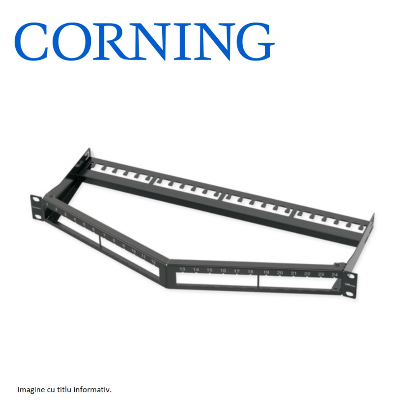 FutureCom™ Keystone Patch panel 19" Unghiular