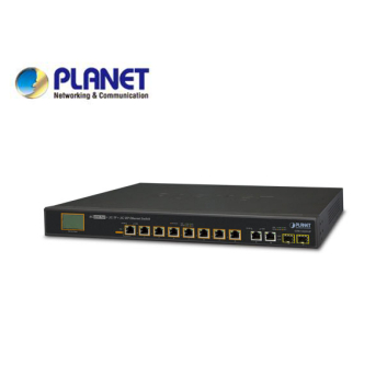 8-Port 10/100/1000T 60W Ultra PoE + 2-Port 10/100/1000T + 2-Port 1000X SFP Gigabit Ethernet Switch with LCD PoE Monitor(380W PoE Budget)