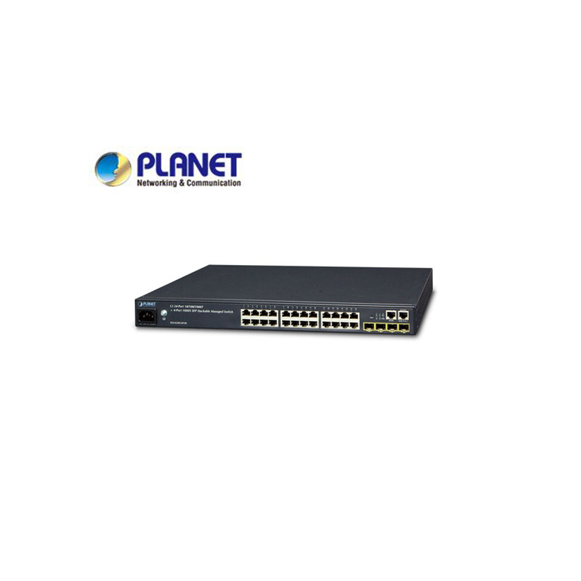 Layer 3 24-Port 10/100/1000T + 4-Port 1000X SFP Stackable Managed Gigabit Switch