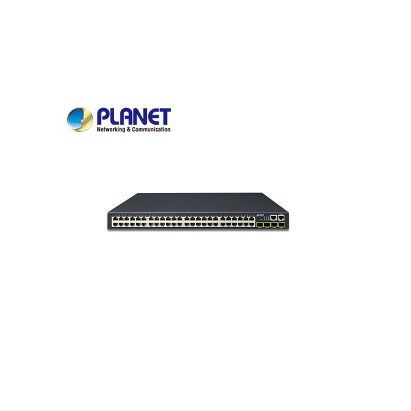 SGS-6340-48T4S: Layer 3 48-Port 10/100/1000T + 4-Port 1000X SFP Stackable Managed Gigabit Switch