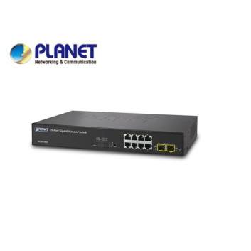 IPv6, 8-Port Gigabit TP + 2-Port SFP Layer 2+/4 SNMP Managed Switch