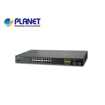 GS-5220-16T4S2XR: L2+/L4 16-Port 10/100/1000T + 4-port 100/1000X SFP + 2-Port 10G SFP+ Managed Switch, with Hardware Layer3 IPv4/IPv6 Static Routing, W/ 48V Redundant Power