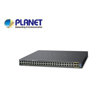 GS-5220-48T4X: L2+/L4 48-Port 10/100/1000Mbps with 4 Shared SFP + 4-Port 10G SFP+ Managed Switch, with Hardware Layer3 IPv46/IPv6 Static Routing