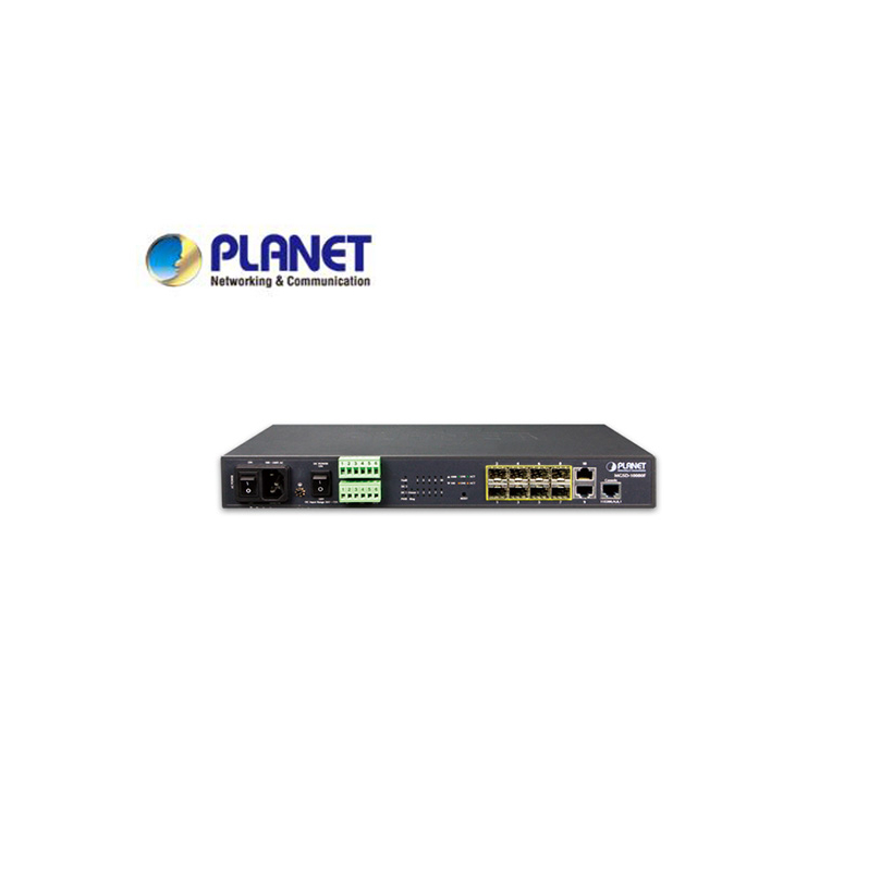 13" 8-Port 100/1000Base-X SFP + 2-Port 10/100/1000Base-T L2/L4 Managed Metro Ethernet Switch (AC+2 DC, DIDO)