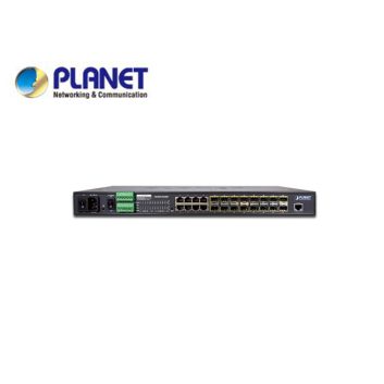 16-Port 100/1000Base-X SFP + 8-Port 10/100/1000Base-T L2/L4 Managed Metro Ethernet Switch (AC+2 DC, DIDO)