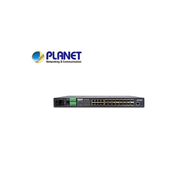 16-Port 100/1000Base-X SFP + 8-Port 10/100/1000Base-T L2/L4 Managed Metro Ethernet Switch (AC+2 DC, DIDO)