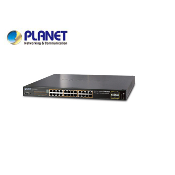 IPv6 Managed 24-Port 802.3at High Power PoE Gigabit Ethernet Switch + 4-Port SFP (400W)