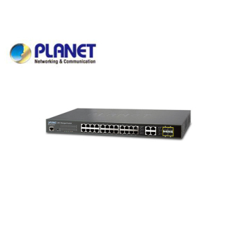 IPv4/IPv6, 28-Port SNMP Manageable Gigabit Switch (24 + 4-Port SFP)