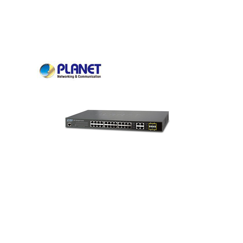 IPv4/IPv6, 28-Port SNMP Manageable Gigabit Switch (24 + 4-Port SFP)