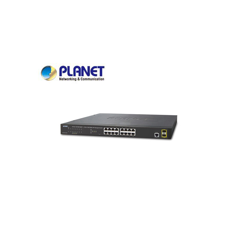 IPv4/IPv6, 16-Port 10/100/1000Base-T + 2-Port 100/1000MBPS SFP L2/L4 SNMP Manageable Gigabit Ethernet Switch