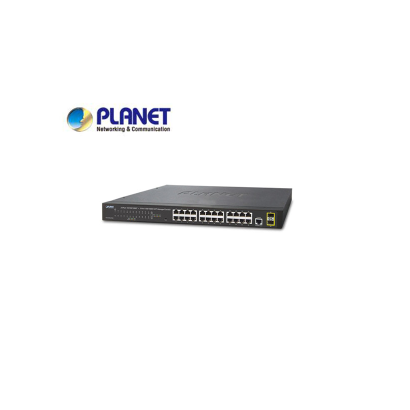 IPv4/IPv6, 24-Port 10/100/1000Base-T + 2-Port 100/1000MBPS SFP L2/L4 SNMP Manageable Gigabit Ethernet Switch