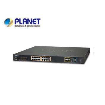 L2+/L4 16-Port 10/100/1000T 75W Ultra PoE + 4-Port 100/1000X SFP + 2-Port 10G SFP+ Managed Switch, with Hardware Layer3 IPv4/IPv6 Static Routing (400W PoE Budget)