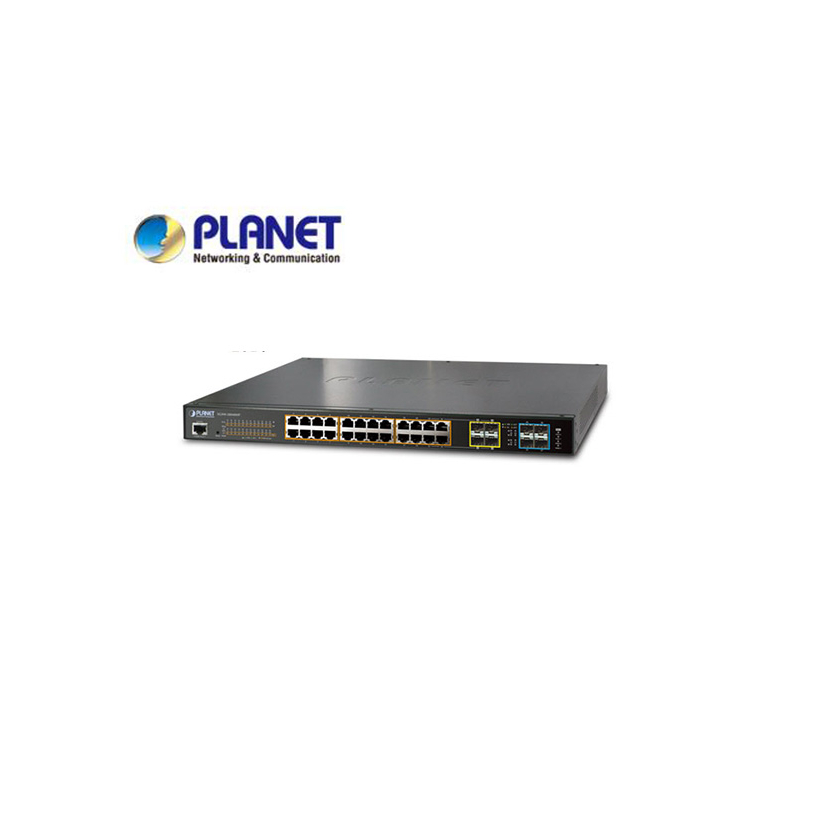 XGSW-28040HP: L2+ 24-Port 10/100/1000T 802.3at POE+ plus 4-port 10G SFP+ Managed Switches with Hardware Layer3 IPv4/IPv6 Static Routing, 440W POE Budget, ERPS Ring