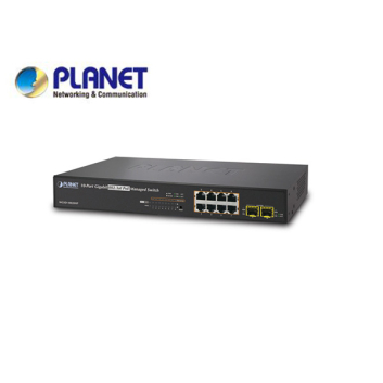 IPv4/IPv6 L2+/L4 Managed 8-Port 802.3at High Power PoE Gigabit Ethernet Switch + 2-Port SFP (150W)