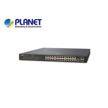 IPv4, 24-Port Managed 802.3at POE+ Gigabit Ethernet Switch + 2-Port 100/1000X SFP (300W)