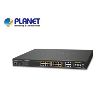 IPv6/IPv4, 16-Port Managed 802.3at POE+ Gigabit Ethernet Switch + 4-Port Gigabit Combo TP/SFP (220W)