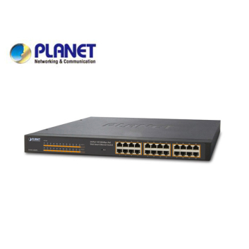 24-Port 10/100 Web/Smart Ethernet POE Switch (125W)