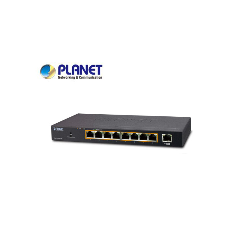 8-Port 10/100/1000 Gigabit 802.3at POE Ethernet Switch plus 1-Port Gigabit Ethernet Switch (100W POE Budget with External Power Supply)