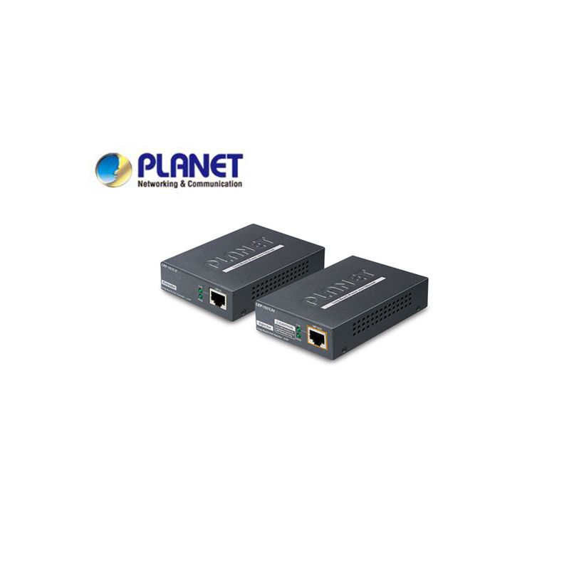 1-Port Long Reach POE over UTP Extender Kit (LRP-101UH+LRP-101UE), -20 to 70 Degree C, up to 500 meter