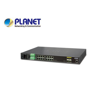 IP30 19" Rack Mountable Industrial L2+/L4 Managed Ethernet Switch, 16*1000T + 4*100/1000X SFP Â (-40 - 75 C, AC + 2 DC, DIDO, ERPS Ring, 1588)